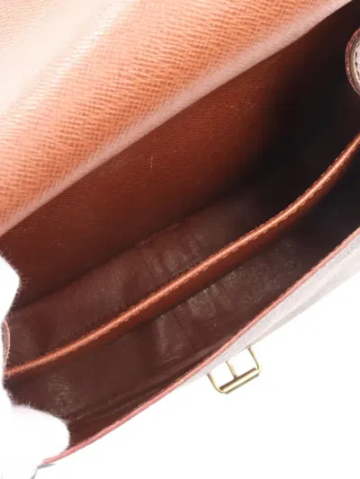 Pre-owned Louis Vuitton 1990 Cartesier Mm Crossbodybag In Brown