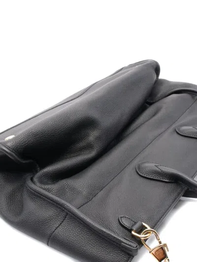 Pre-owned Gucci 2010s Leather Tote Bag In Black