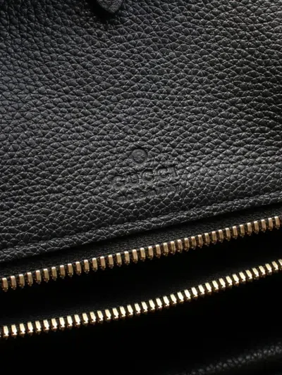 Pre-owned Gucci 2010s Leather Tote Bag In Black