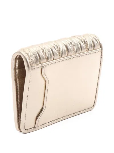 Pre-owned Miu Miu 2020s Matelasse Leather Wallet