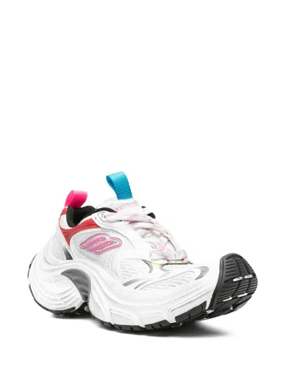 Balenciaga Multicolor Mesh And Rubber 6xl Sneakers In White