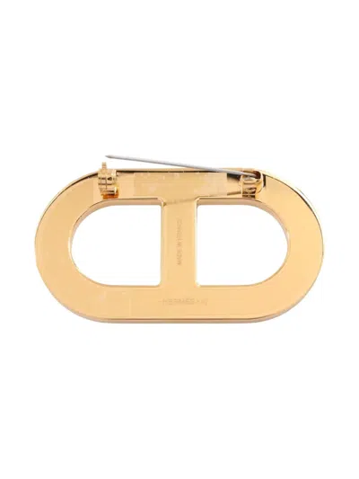 Pre-owned Hermes 2020s Chaîne D'ancre Brooch