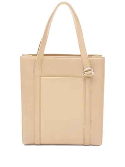 Pre-owned Cartier 2000s Cabochon Handbag In Neutral
