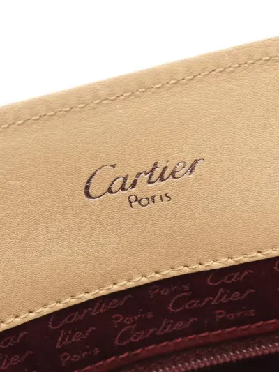 Pre-owned Cartier 2000s Cabochon Handbag In Neutral