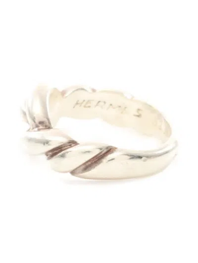Pre-owned Hermes 2000s Torsade Twist Ring