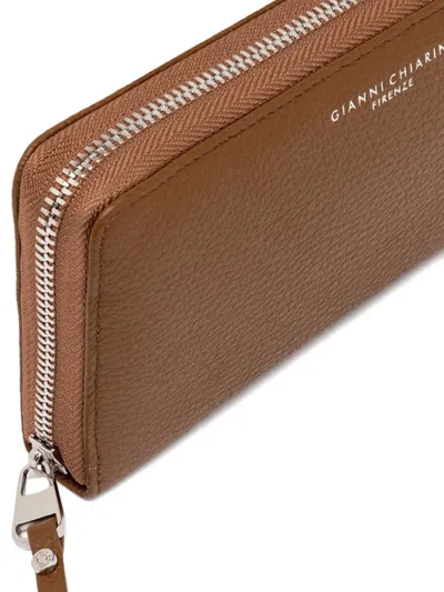 Gianni Chiarini Leather Wallet In Brown