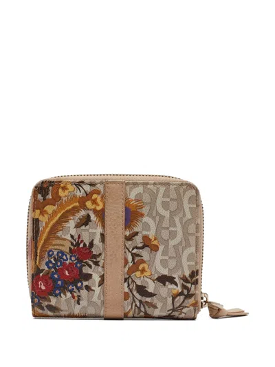 Pre-owned Aigner Vintage  Floral-print Wallet