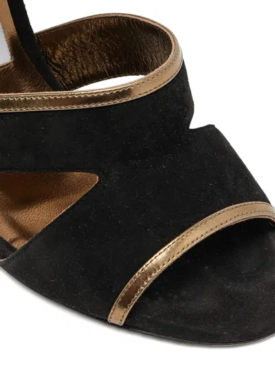 Pre-owned Jimmy Choo 110mm Klara Sandals In Black