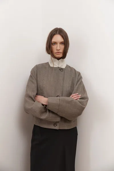 St Agni Wool Cocoon Bomber