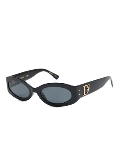 Dsquared2 Oval-frame Logo Sunglasses