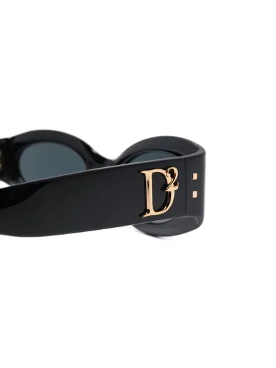 Dsquared2 Oval-frame Logo Sunglasses