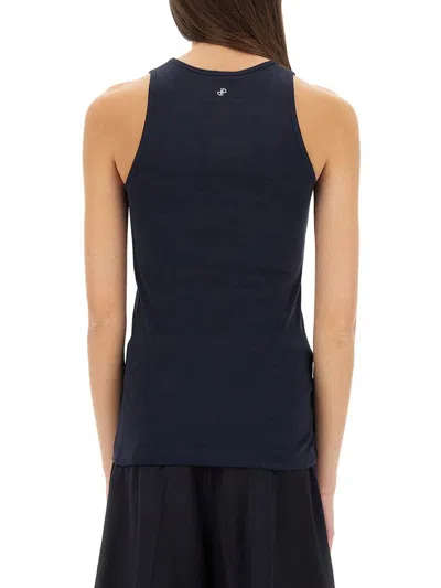 Patou Tank Top With Logo In Blue