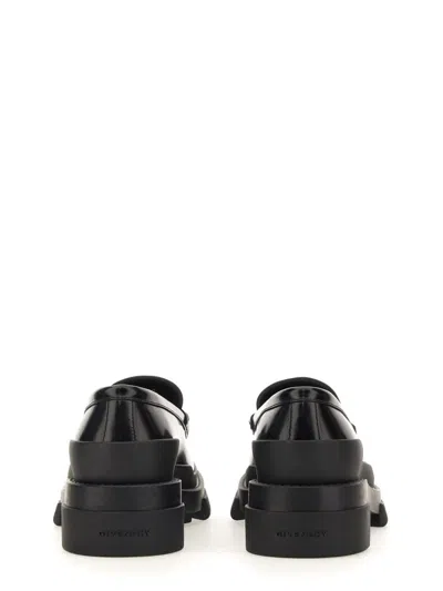 Givenchy 4g Logo Leather Loafers In Black