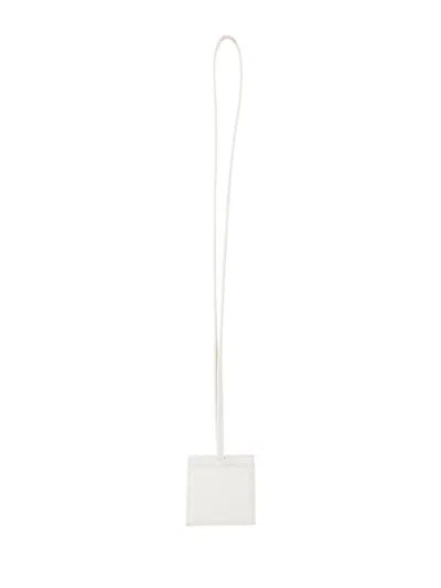Jacquemus Keychain With Logo In White