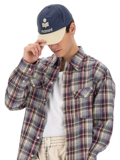 Isabel Marant Plaid Pattern Shirt With Button-down Collar In Multi