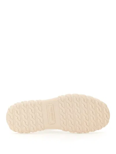 Thom Browne Cotton Canvas Sneaker In Neutral