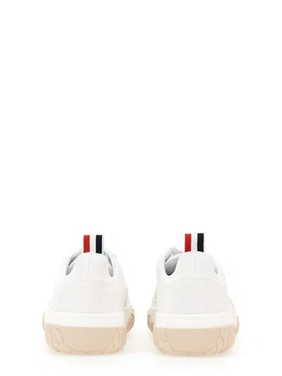 Thom Browne Cotton Canvas Sneaker In Neutral