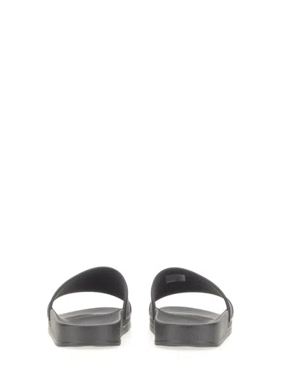 N°21 Rubber Slide With Logo In Gray