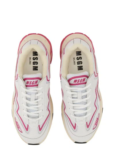 Msgm Vortex Sneaker With Vibram Sole In Multi
