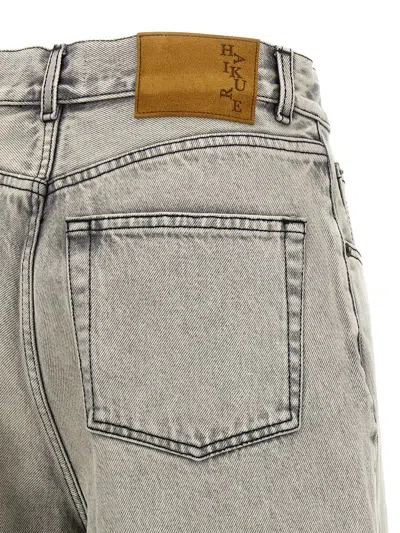 Haikure Belle Five-pocket Wide-leg Jeans In Gray