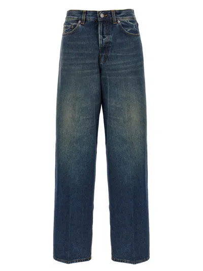 Haikure 'bethany' Blue Jeans With Logo Patch On The Rear In Blue