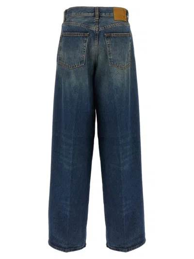 Haikure 'bethany' Blue Jeans With Logo Patch On The Rear In Blue