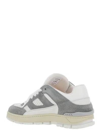 Axel Arigato 'area Lo' Grey Low Top Sneakers With Logo Patch On The Tongue And Chunky Sole In Gray