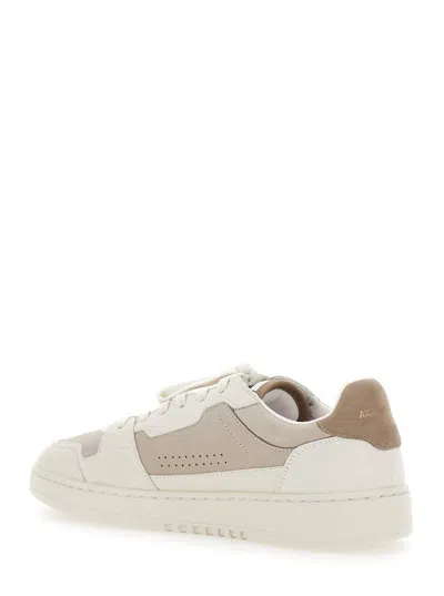 Axel Arigato 'dice Lo' Beige Low Top Sneakers With Logo Patch On The Tongue And Logo Lettering On The Heel In Multi