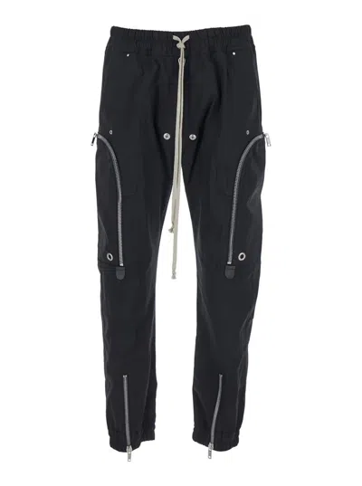 Rick Owens Bauhaus-inspired Cargo Pants With Elastic Waistband
