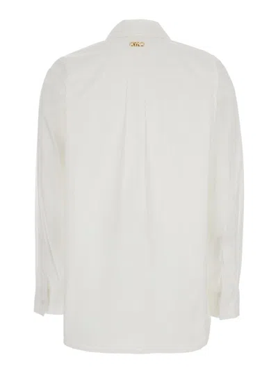 Michael Kors Poplin Btn Dn Bf Shirt In White