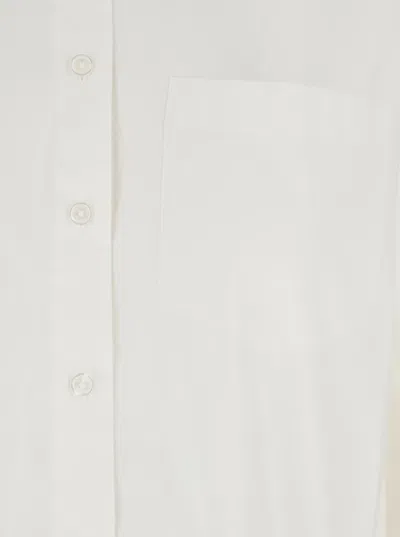 Michael Kors Poplin Btn Dn Bf Shirt In White