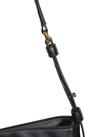 Furla Soft Large Shoulder Bag With Adjustable Strap In Black