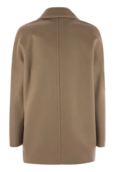Max Mara Studio Sheree Double-breasted Blazer In Brown