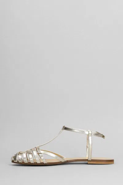 Anna F Flat Sandals . Woman Color Silver In Multi