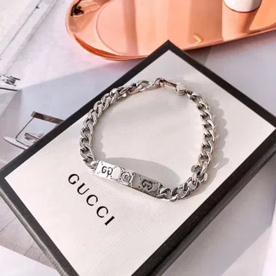Gucci Ghost Chain Bracelet In Metallic