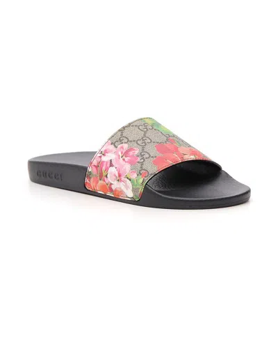 Gucci Pursuit Flt Sndlpool Slde Gg Flrl