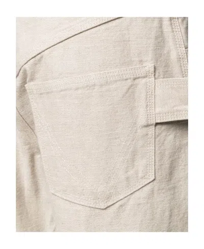 Bottega Veneta Wide-leg Panelled Trousers In Neutral