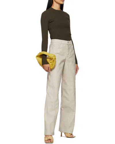 Bottega Veneta Wide-leg Panelled Trousers In Neutral