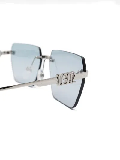 Dsquared2 Geometric-frame Sunglasses In White