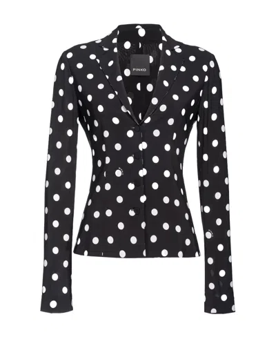 Pinko Single-breasted Polka-dot Blazer