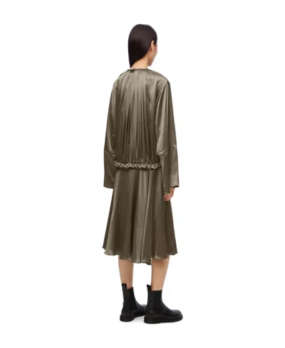 Loewe Tunic Dress In Viscose In Green