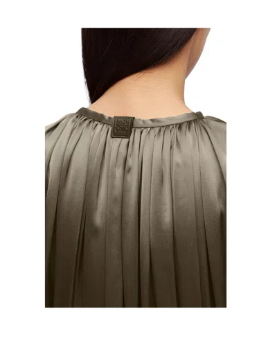 Loewe Tunic Dress In Viscose In Green