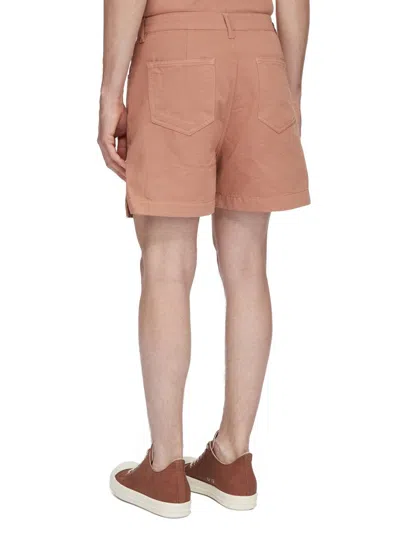 Rick Owens Drkshdw Knee-length Shorts In Orange