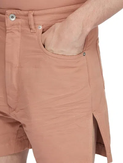 Rick Owens Drkshdw Knee-length Shorts In Orange