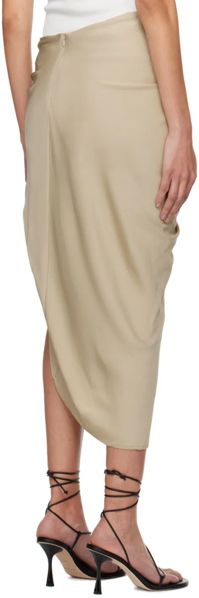Christopher Esber Beige Euripides Midi Skirt In Neutral
