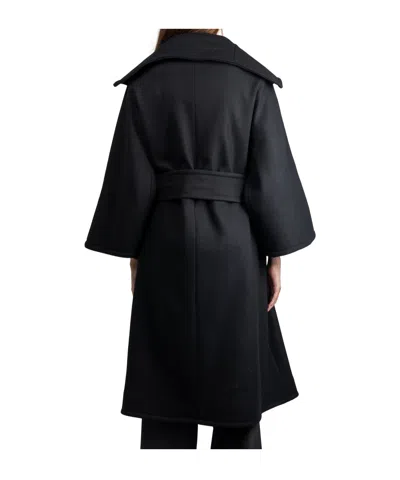 Gianluca Capannolo Single-breasted Belted Coat In Black