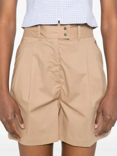 Herno Belt Loop Shorts In Neutral