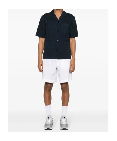 Aspesi Elasticated-waist Poplin Shorts In White