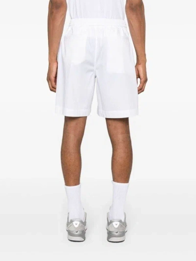 Aspesi Elasticated-waist Poplin Shorts In White