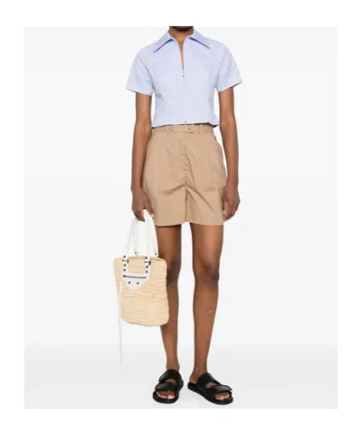 Herno Belt Loop Shorts In Neutral